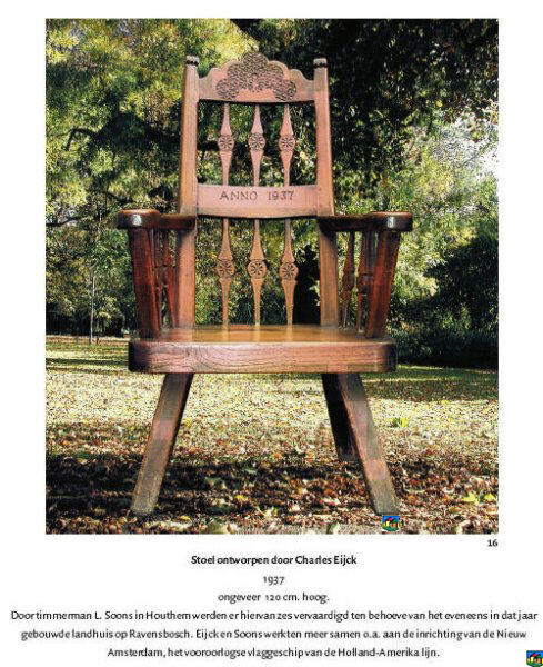 Stoel ontworpen door Charles Eijck